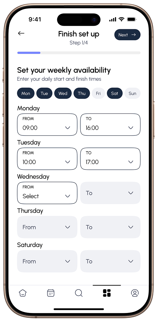 Stylist app mockup 2